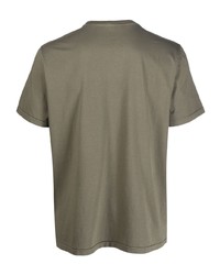 T-shirt à col rond olive Parajumpers