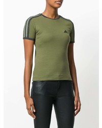 T-shirt à col rond olive Yeezy