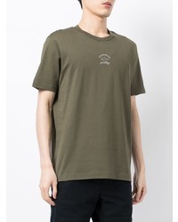 T-shirt à col rond olive Paul & Shark