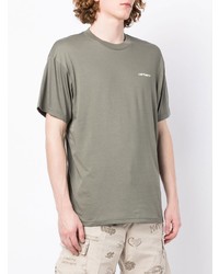 T-shirt à col rond olive Carhartt WIP