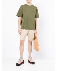 T-shirt à col rond olive MAISON KITSUNÉ