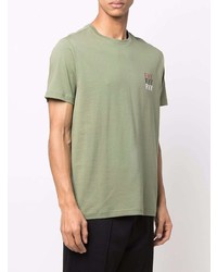 T-shirt à col rond olive Fay