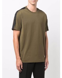 T-shirt à col rond olive Givenchy