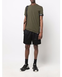 T-shirt à col rond olive DSQUARED2