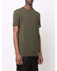 T-shirt à col rond olive DSQUARED2