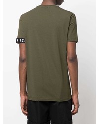 T-shirt à col rond olive DSQUARED2