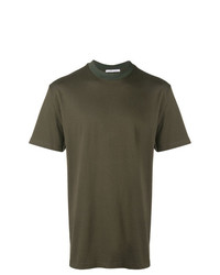 T-shirt à col rond olive Low Brand