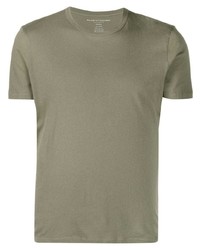 T-shirt à col rond olive Majestic Filatures