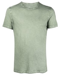 T-shirt à col rond olive Majestic Filatures