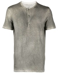 T-shirt à col rond olive Majestic Filatures