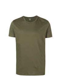 T-shirt à col rond olive Majestic Filatures