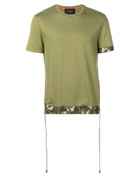 T-shirt à col rond olive Mr & Mrs Italy
