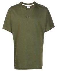 T-shirt à col rond olive Nike