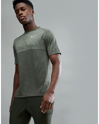 T-shirt à col rond olive Nike Running