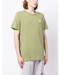 T-shirt à col rond olive Nike