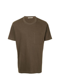 T-shirt à col rond olive Nudie Jeans Co