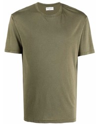 T-shirt à col rond olive Officine Generale