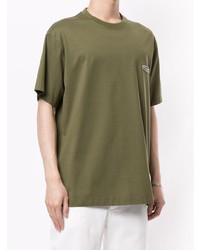 T-shirt à col rond olive Wooyoungmi