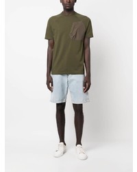 T-shirt à col rond olive PS Paul Smith