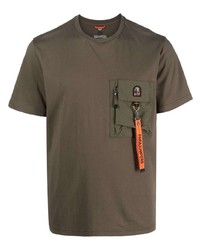 T-shirt à col rond olive Parajumpers