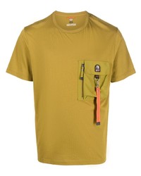 T-shirt à col rond olive Parajumpers