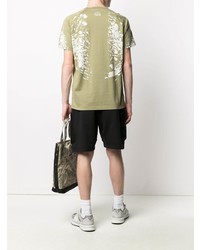 T-shirt à col rond olive Stone Island Shadow Project