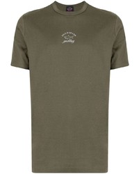 T-shirt à col rond olive Paul & Shark