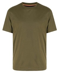 T-shirt à col rond olive Paul Smith