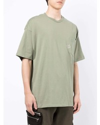 T-shirt à col rond olive FIVE CM