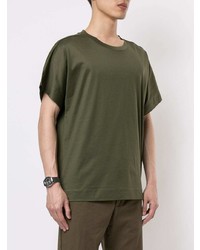 T-shirt à col rond olive Cerruti 1881