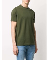 T-shirt à col rond olive Fay