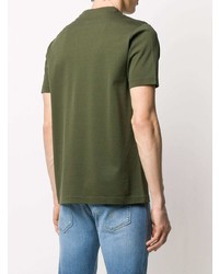 T-shirt à col rond olive Fay