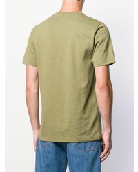 T-shirt à col rond olive Supreme