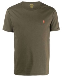 T-shirt à col rond olive Polo Ralph Lauren