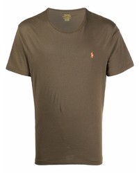 T-shirt à col rond olive Polo Ralph Lauren