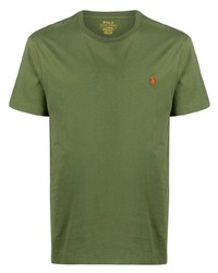 T-shirt à col rond olive Polo Ralph Lauren