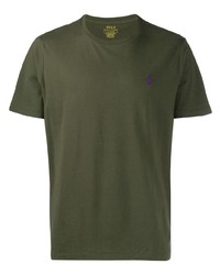 T-shirt à col rond olive Polo Ralph Lauren