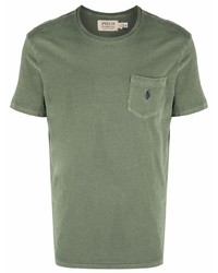 T-shirt à col rond olive Polo Ralph Lauren