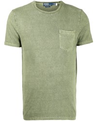 T-shirt à col rond olive Polo Ralph Lauren