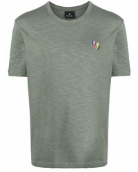 T-shirt à col rond olive PS Paul Smith