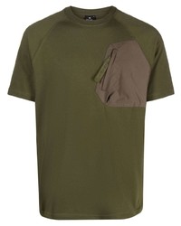 T-shirt à col rond olive PS Paul Smith