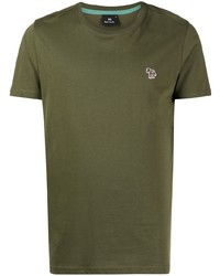 T-shirt à col rond olive PS Paul Smith