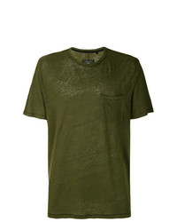 T-shirt à col rond olive rag & bone