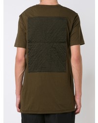 T-shirt à col rond olive Ziggy Chen