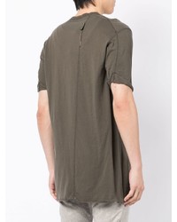 T-shirt à col rond olive Boris Bidjan Saberi