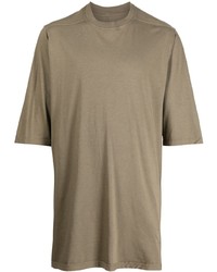 T-shirt à col rond olive Rick Owens DRKSHDW