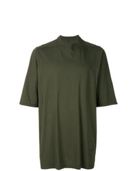 T-shirt à col rond olive Rick Owens DRKSHDW