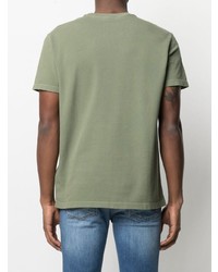 T-shirt à col rond olive Fay