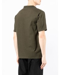 T-shirt à col rond olive Norse Projects