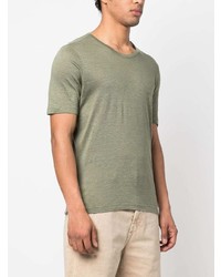 T-shirt à col rond olive Lardini